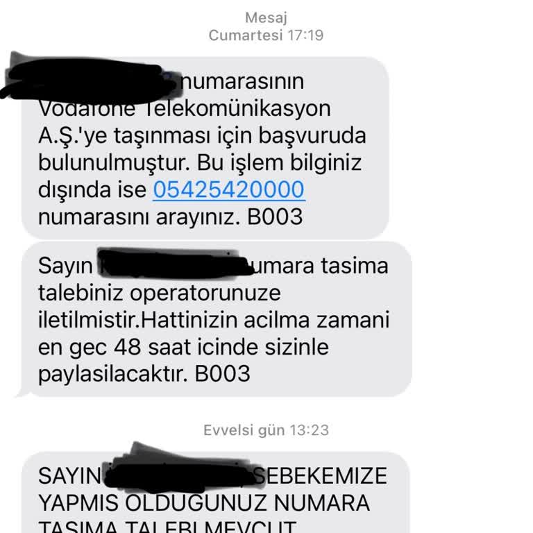 Vodafone Bayidekilerin Yanlış Bilgi Aktarımı