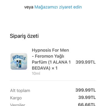 Pherosense Marka Parfümümün Siparişini İptal Edemiyorum.!