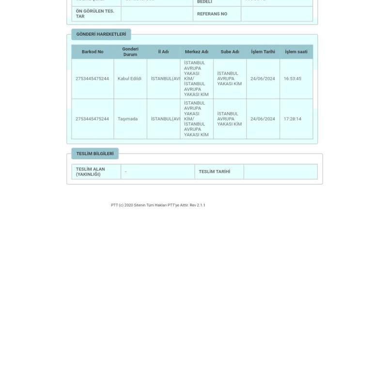 Körfez Bilişim Kargo Aracılık Hizmetleri Zorla Ürün Satma Ve Farklı Bir İlçe PTT Ye Gönderme