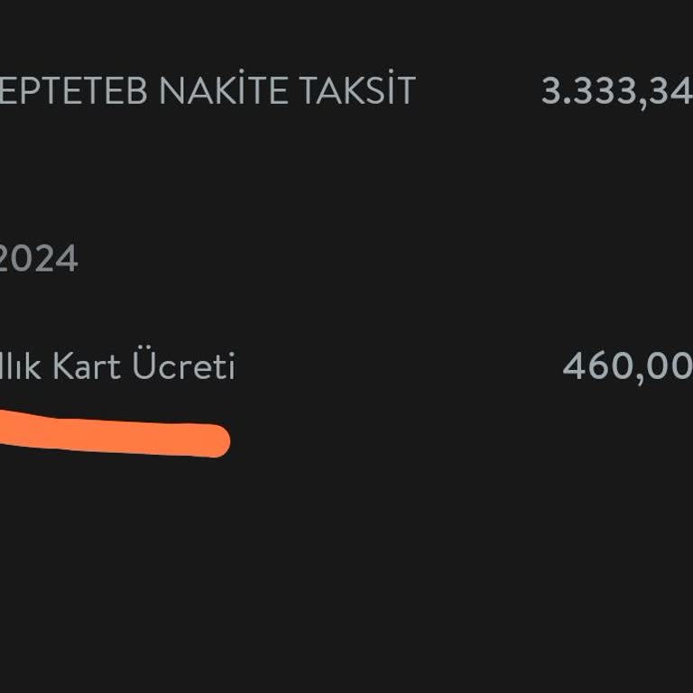 TEB Yıllık Kart Aidatı