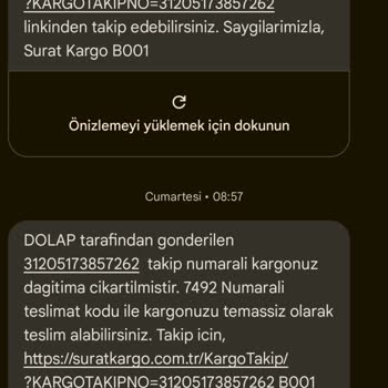 Sürat Kargo Kargom Teslim Sorunu