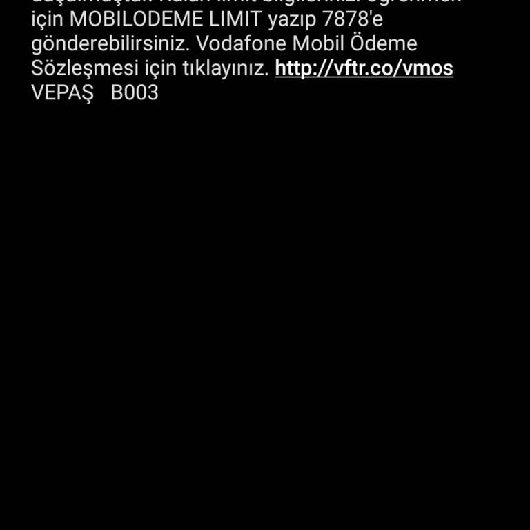 Vodafone Pay Google Subs Hizmeti Satın Alındı Mesajı