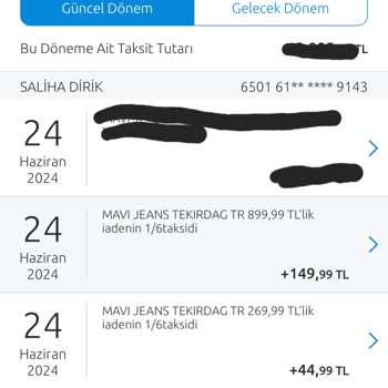 Mavi.com Paramı İade Etmiyor