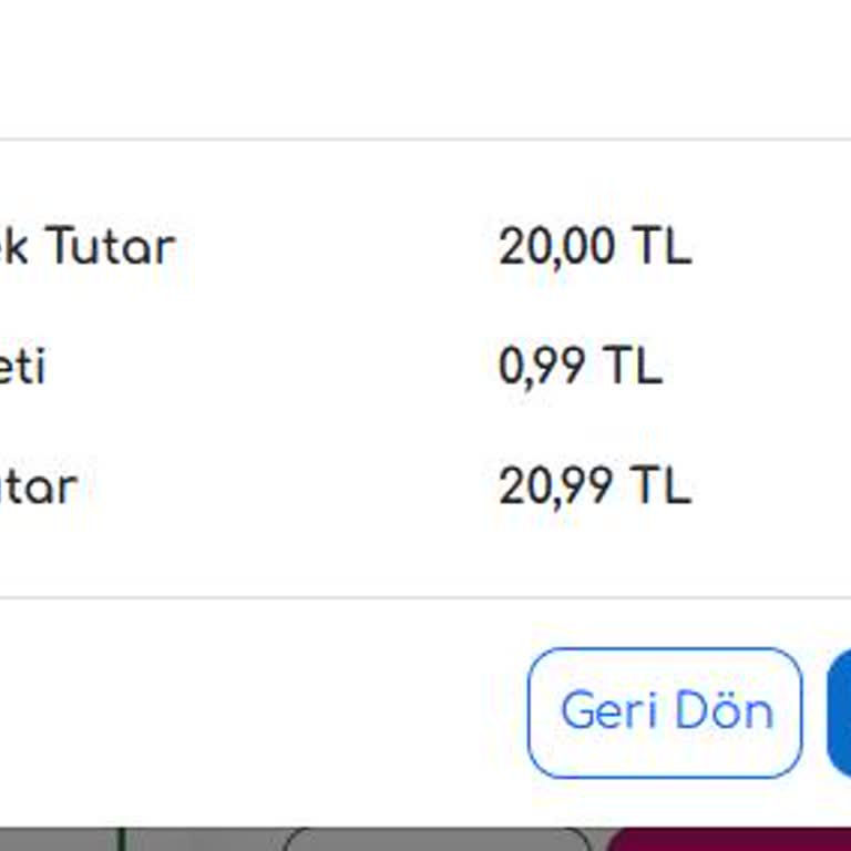ABB - Ankara Büyükşehir Belediyesi EGO'nun Online Para Yüklemede Haksız Yere Kestiği İşlem Ücreti