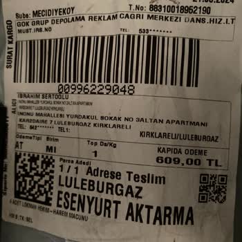 Gök Grup Depolama Eksik Ürün Gönderim İletişim Sağlayamamak