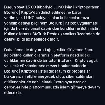 BTCTURK Lunç Niye Gitti Hadi Gitti Zararı Gider
