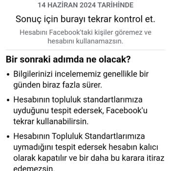 Facebook Hesabım 11 Gündür İncelemede