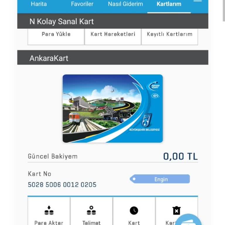 Nkolay Ankara Kart Hesap İle İlgili