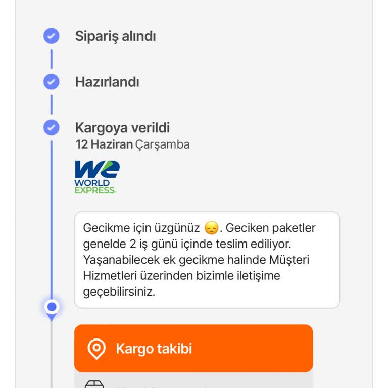 We World Express Kargolarımı Teslim Etmiyor