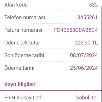 Vodafone Yüksek Fatura Ödemesi