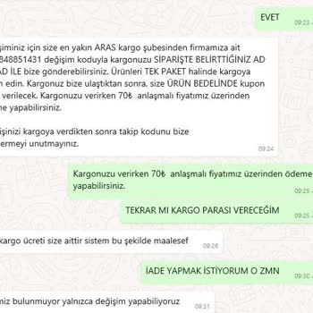 Little Visqon Değişim Var Ama Kargo Ücreti İle, İade Kesinlikle Yok.