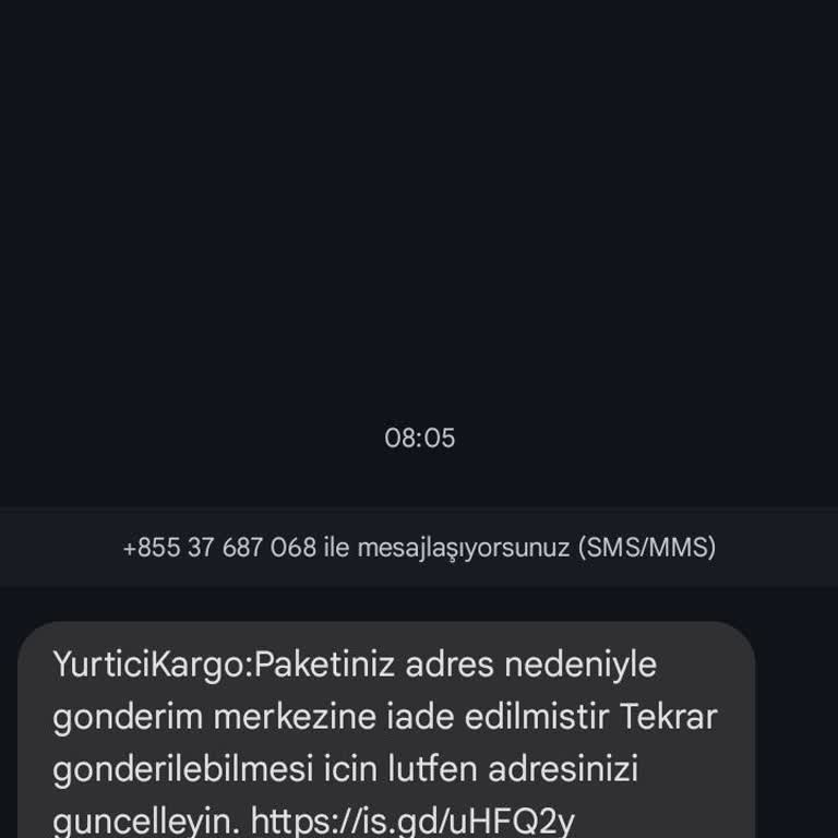 Kargo Adres Değişikliği İstiyor