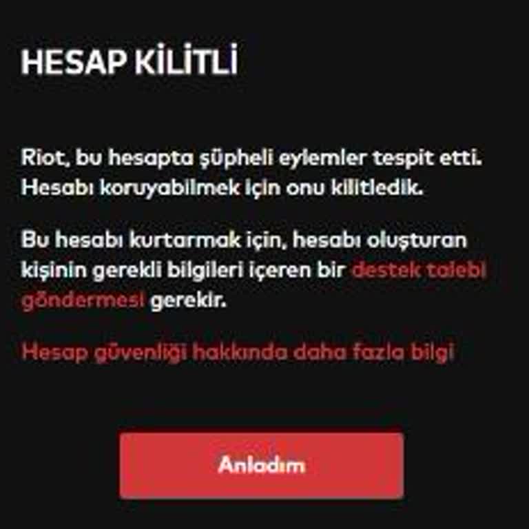 Gamermarkt Sitesinde Alınan Valorant Hesabının Kilitlenmesi
