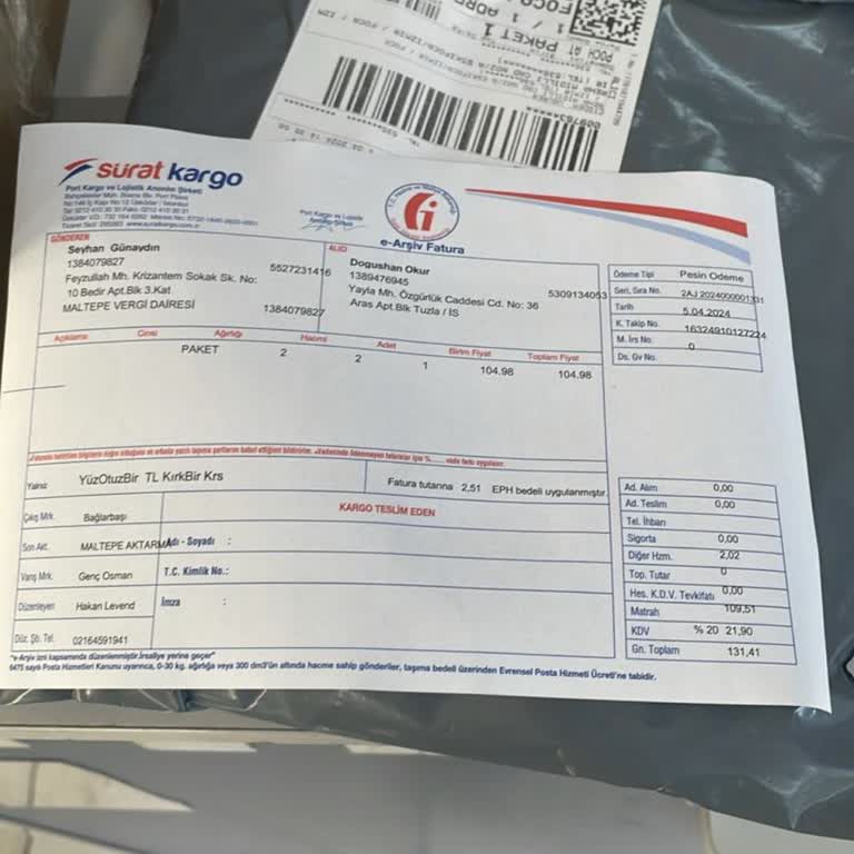 Sürat Kargo Maltepe Şube Şikayet