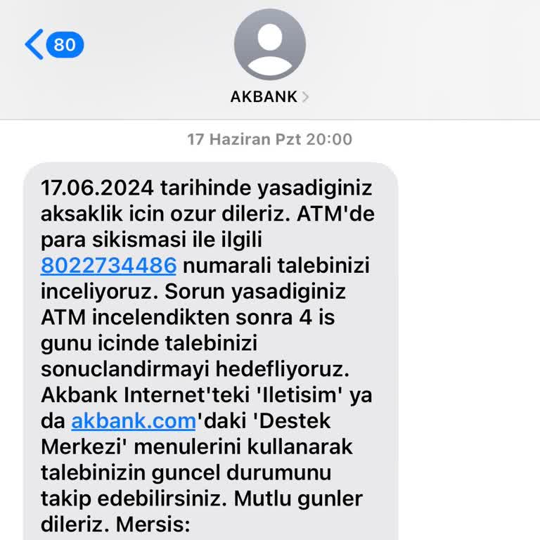 Akbank ATM'sine Para Sıkışması