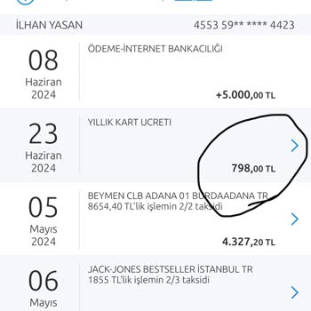 Yapı Kredi Business Worldcard Aidat İade İptal