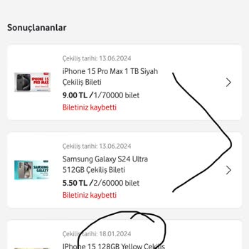 Vodafone Her Şey Yanımda Biletlerim Sisteminizde Görünmüyor, Acil Yardım Bekliyorum