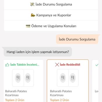 Trendyol Yemek'in Teslim Edilmeyen Siparişin Ücret İadesini Yapmaması
