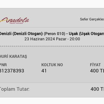 Anadolu Ulaşım Anadolu Firması Bilet İptali Yapmıyor