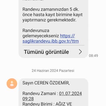 İBB - İstanbul Büyükşehir Belediyesi Dis Doktoru Çekimi Yapmaması