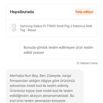 Teslim Edilmeyen Ürün. Sana Yakışmadı Hepsiburada