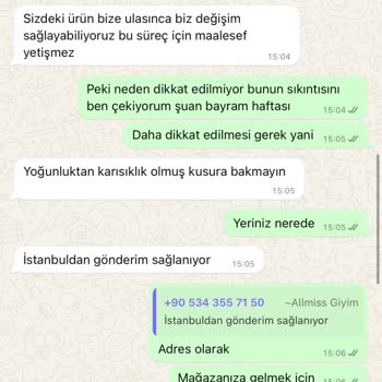 Allmiss Giyim Sayfası Mağduruyum Dikkat Edilsin