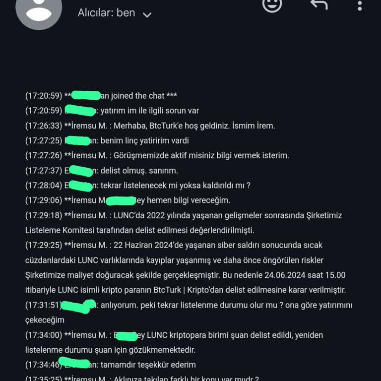 BTC Türk Haberim Olmadan Kripto Varlıklarımı Sattı
