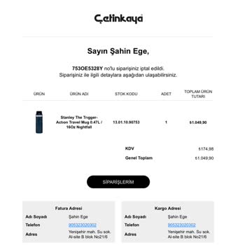 Çetinkaya Olamaz Böyle Bir Şey