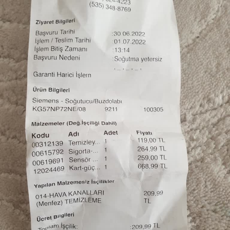 Siemens KG57NP72NE Kronik Arızalar