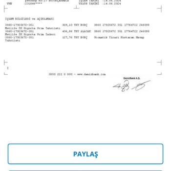 Denizbank Global Hayat Adına Kesilen Ücret İadesi