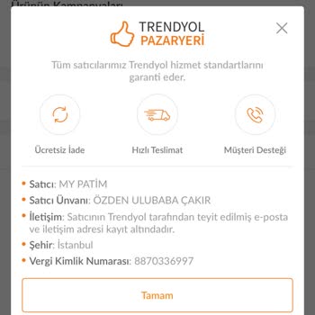 Trendyol My Patım Son Tüketim Tarihi Yaklaşan Ürün Gönderimi