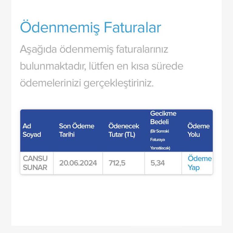 Kablo Net TÜRKSAT Yüklü Gelen İnternet Faturası