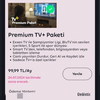 Turkcell TV+ Turkcell Premium Üyelik İptalinde Yaşanan Sorun