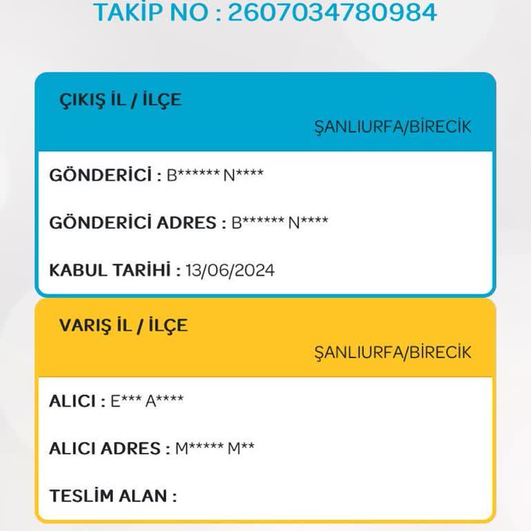 PTT Kargo İlden İlçeye Aktaramama Sorunu