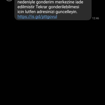 Kargo Asılsız Gelen Mesaj