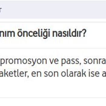 Vodafone Promosyon İnternet Paketi Sorunu