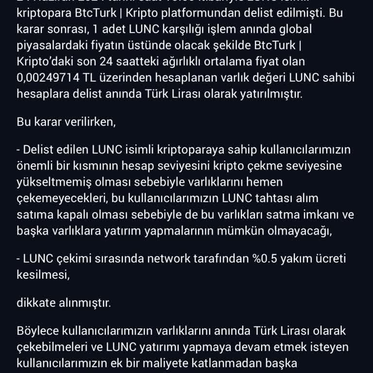 BTCTURK Hesabımdaki Paramın İstem Dışı Satılması Ve Zararımın Karşılanması