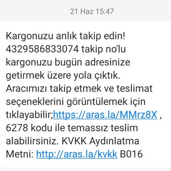 Aras Kargo Kargomu Teslim Etmiyor