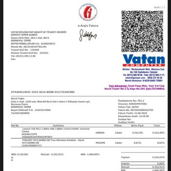Vatan Bilgisayar Ürünü Hala Teslim Alamadım Gecikti