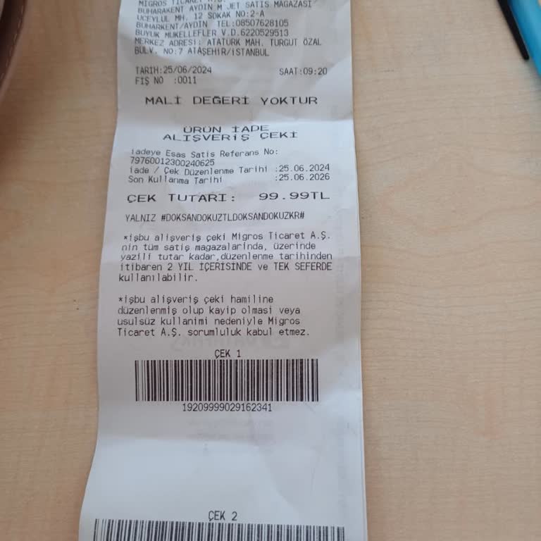 Migros Market Kredi Kartı İade Sorunu