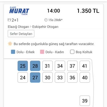 Elazığ Murat Turizm Haber Vermeden Araba Değişikliği