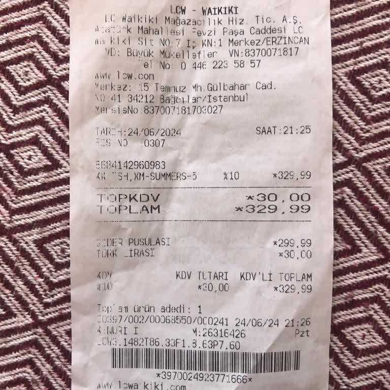 LC Waikiki İade Alınmayan T-shirt