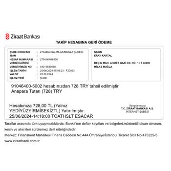 Ziraat Bankası Ziraat Şikayet Fazla Faiz Toa Para Çekme