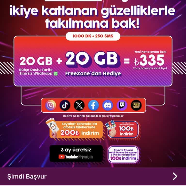 Vodafone Tarife Fiyat Belirsizliği