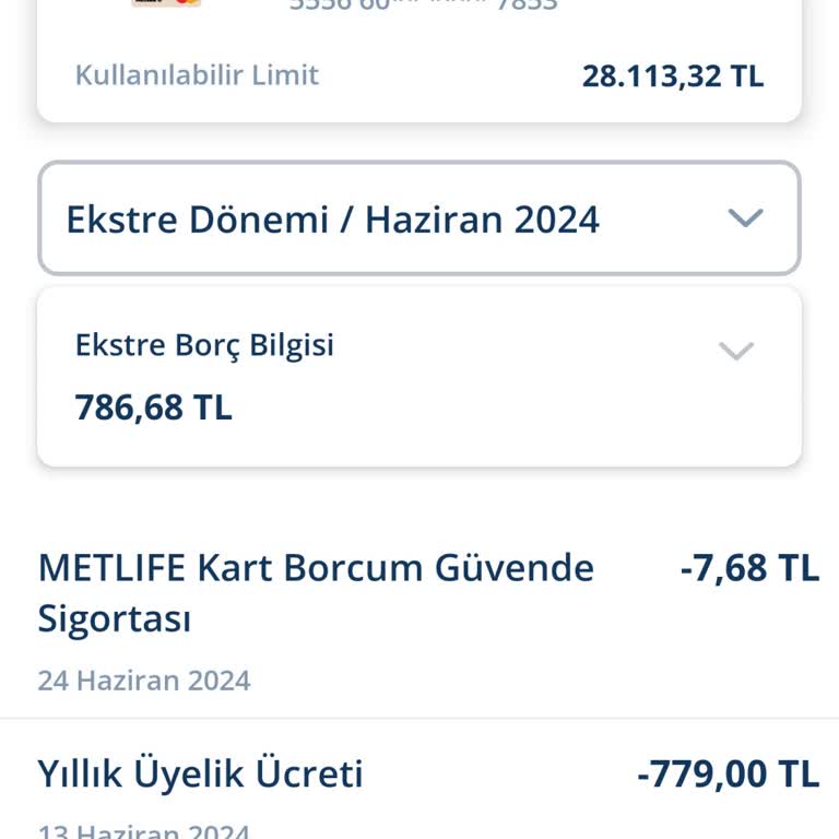 Denizbank Kartını Kullanmadığım Halde Aidat Ücreti Yansıtması