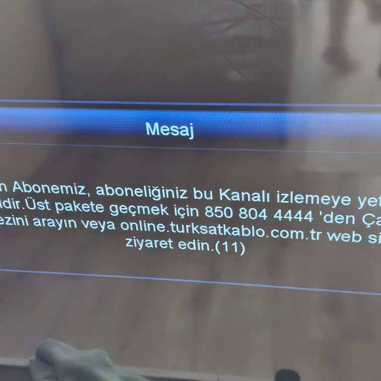 Kablo TV İzlemeye Yetkili Değilsin