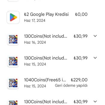 Google Play Para İadesi Sorunu
