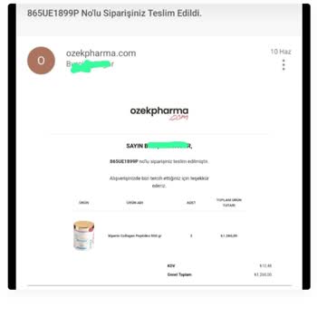 Ozekpharma.com Dan Kiperin Collagen Satin Aldım