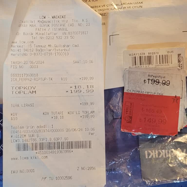 LCW Mağaza Etiket Ve Kasada Alınan Ücret Birbirini Tutmuyor.