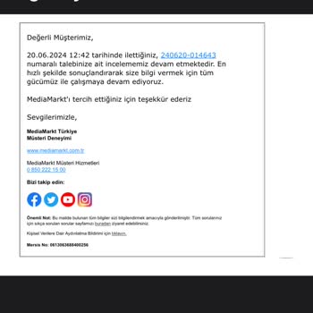 Media Markt Aldığım Ürünü Göndermiyor!
